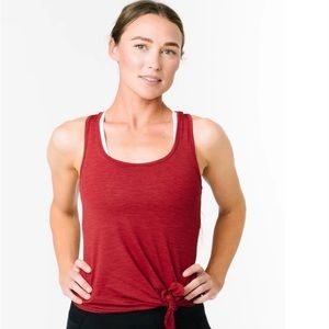 Red Zyia Knot Just A Cute Tank